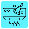 AC duct cleaning icon for improving airflow in Dubai
