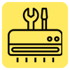 AC insulation repair icon for energy efficiency in Duba